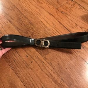 Men’s Ferragamo belt. Reversible black/brown